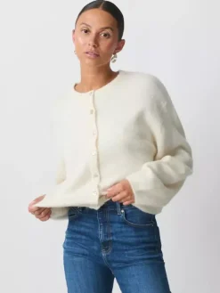 Crewneck Knit Basic Pullover Cardigan For Women 2026