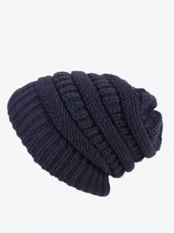 Crochet Cap Solid Color Unisex Caps For Spring Fall Winter