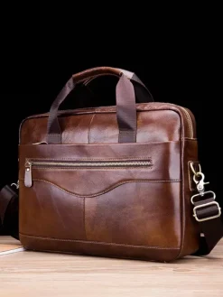 Crossbody Bag Accessories Briefcase Light Slide Men Business Satchel Bag