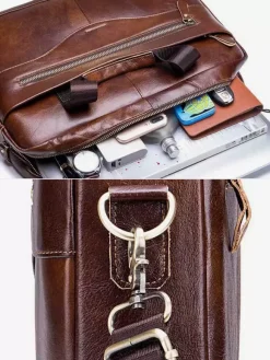 Crossbody Bag Accessories Briefcase Light Slide Men Business Satchel Bag
