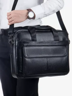 Crossbody Bag Sports Accessories Black Men Briefcase Business Satchel Bag