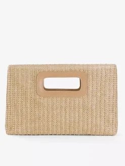 Crossbody Bag With Detachable Chain Vacation Straw Clutch Bag For Women 2026