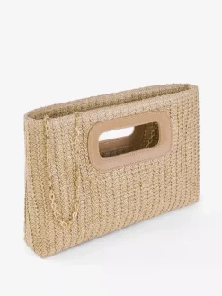 Crossbody Bag With Detachable Chain Vacation Straw Clutch Bag For Women 2026