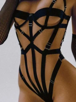 Crotchless Lingerie Teddies Lingerie Black Women Sexy Teddies