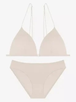 Cut Out Lingerie Burgundy 2-Piece Bra Panty Sets