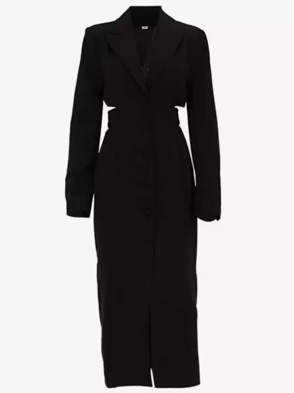 Cutout Blazer Dress Long Sleeve Spring Midi Dress For Women 2026