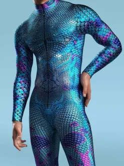 Cyberpunk Camouflage Zentai Suits Adult Zentai Suit Animal Robot 3D Print Lycra Spandex Sexy Costumes