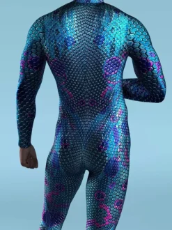 Cyberpunk Camouflage Zentai Suits Adult Zentai Suit Animal Robot 3D Print Lycra Spandex Sexy Costumes