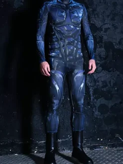 Cyberpunk Patterned Zentai Suits Cyberpunk Men's Costume Men Costumes Costumes For Couples Men Robot Costume Sci Fi Costume Cyber Costume Burning Men Outfit