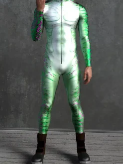 Cyberpunk Patterned Zentai Suits Kid Men Women Jumpsuits Machine Zentai Skinny Costume Multicolour Printing Bodysuit Party Festival Outfit Catsuit Front Zipper