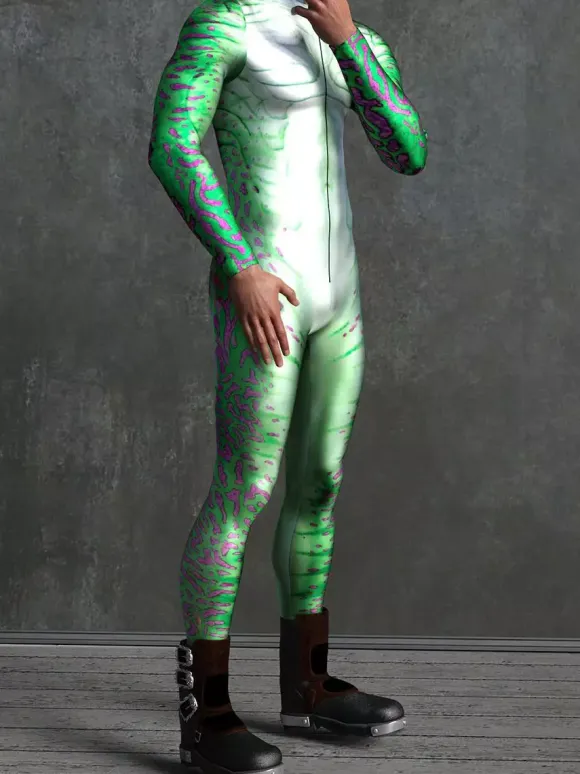 Cyberpunk Patterned Zentai Suits Kid Men Women Jumpsuits Machine Zentai Skinny Costume Multicolour Printing Bodysuit Party Festival Outfit Catsuit Front Zipper