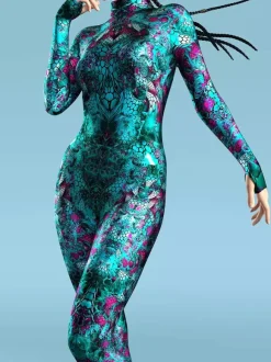 Cyberpunk Patterned Zentai Suits Adult Zentai Suit Fish Scale Print Lycr Spandex Sexy Costumes