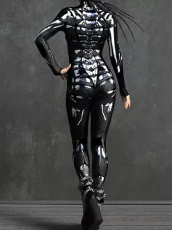 Cyberpunk Patterned Zentai Suits Adult Zentai Suit Fish Scale Print Lycr Spandex Sexy Costumes
