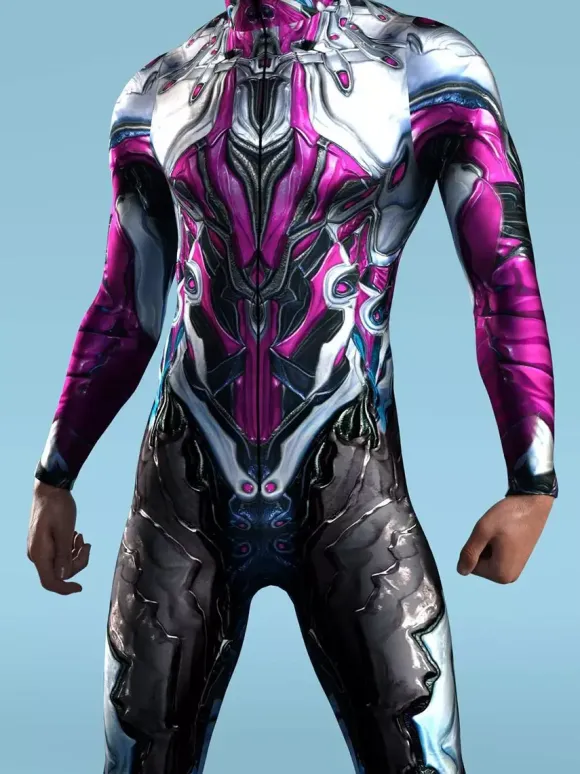 Cyberpunk Patterned Zentai Suits Future Tech Cyberpunk Bodysuit 3D Printed Full Body Armor Suit