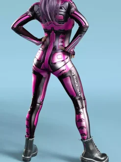 Cyberpunk Zentai Women's Robot 3D Print Metallic Women's Zentai Catsuits