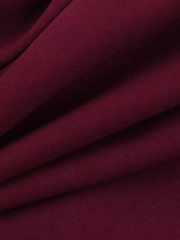 3D Rose Petal Hem Burgundy Women Mini Dress - Romantic Bodycon Dress With Scarf - Coquette Aesthetic Summer Party Outfit 2026