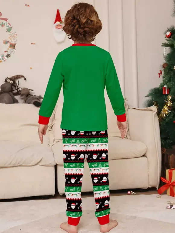 Dabbing Santa Black And Red Matching Family Christmas Pajamas 2026