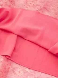 Daily Dresses For Woman Sleeveless V-Neck Raised Waist Sweet Shaping Ruffles Red Dress