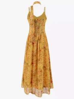 Daily Dresses For Women Deep Purple Polyester Shaping Sleeveless Straps Neck Dress