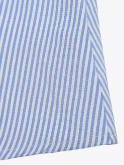 Daily Dresses Maxi Woman's Dress Short Sleeves V-Neck Natural Waist Sweet Buttons Blue Dress