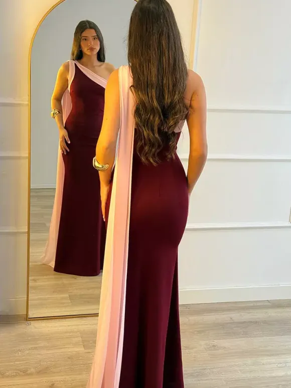 Daily Dresses Maxi For Women Sleeveless One-Shoulder Chic Black Dress