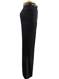 Dance Costumes Latin Dancer Dresses Black Acetate Dance Pants for Men Dancing Clothes Carnival