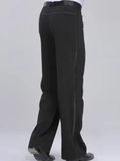 Dance Costumes Latin Dancer Dresses Black Acetate Dance Pants for Men Dancing Clothes Carnival