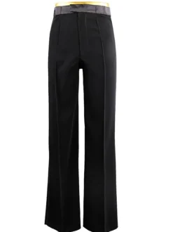 Dance Costumes Latin Dancer Dresses Black Acetate Dance Pants for Men Dancing Clothes Carnival