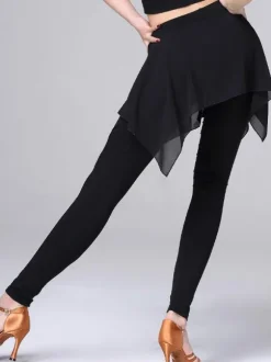 Dance Costumes Latin Dancer Dresses Women Black Training Skirt Dancing Clothes Pants Carnival