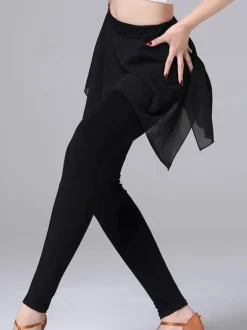 Dance Costumes Latin Dancer Dresses Women Black Training Skirt Dancing Clothes Pants Carnival