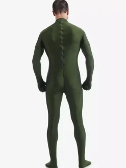 Dark Green Morph Suit Adults Bodysuit Lycra Spandex Catsuit