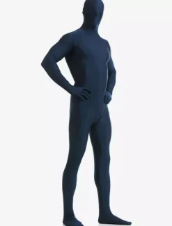 Dark Navy Zentai Suit Adults Morph Suit Full Body Lycra Spandex Bodysuit for Men
