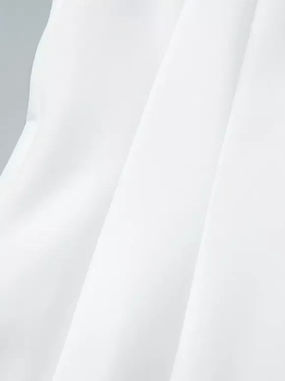 Date Night Dresses Mini Pleated Short Sleeves V-Neck Casual Ecru White Dress