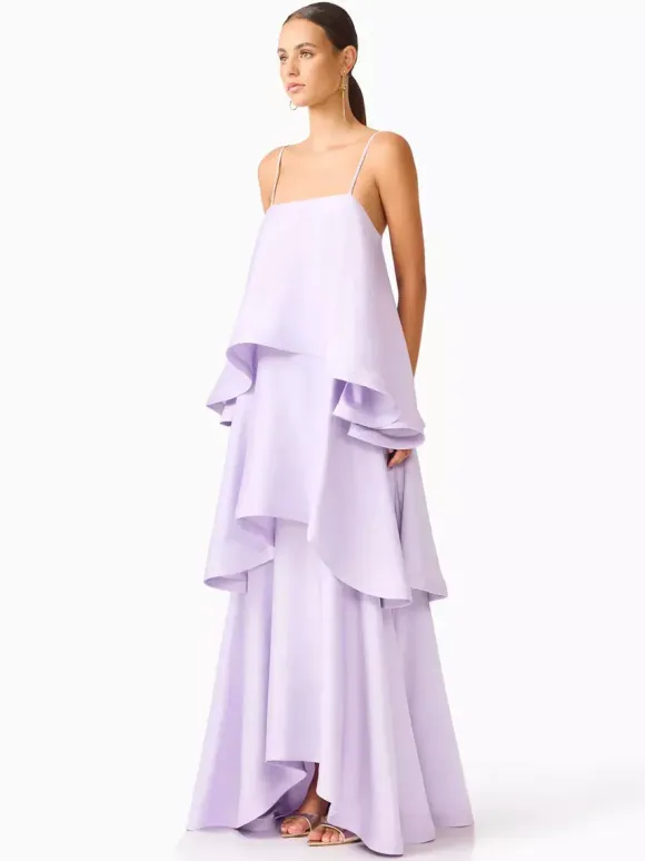 Date Night Dresses Maxi Sleeveless Straps Neck Sexy Yellow Bohemian Dress