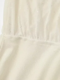 Date Night Dresses Mini Pleated Long Sleeves V-Neck Sweet Apricot Dress
