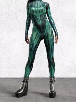 3D Digital Printing Jumpsuit Zenntai Suits Neon Bodysuit Costumes Costumes Uv Glow Bodysuit Catsuits & Zentai Halloween Cosplay Costume Polyester Halloween