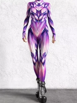 3D Digital Printing Jumpsuit Zenntai Suits Neon Bodysuit Costumes Costumes Uv Glow Bodysuit Catsuits & Zentai Halloween Cosplay Costume Polyester Halloween