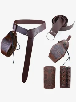 Deep Brown Steampunk Costume Men's Accessory Grommets