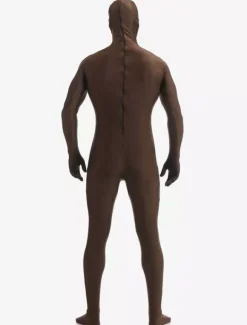 Deep Brown Zentai Suit Adults Morph Suit Full Body Lycra Spandex Bodysuit for Men