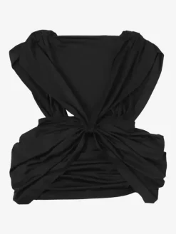 Deep V Twist Mini Dress For Women - Sexy Cutout Ruched Bodycon - Summer Club Night Party 2026