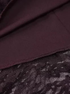 Deep Brown Ruched Lace Halter Mini Dress For Women Bold Casual Style