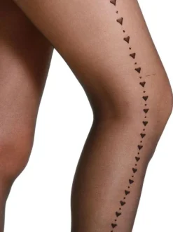 20 Denier Sheer Heart Pantyhose