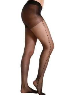 20 Denier Sheer Heart Pantyhose
