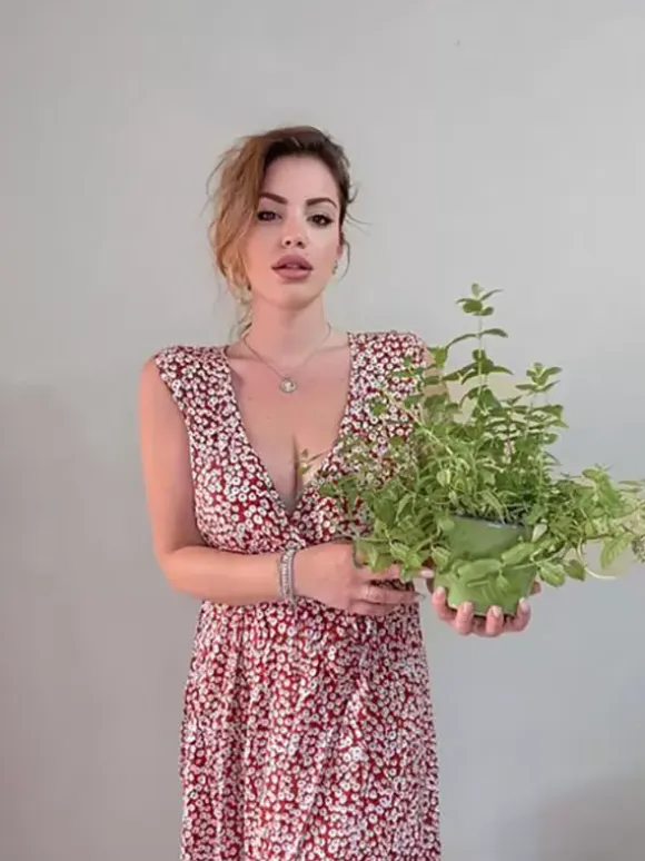 Ditsy Floral Maxi Dress for Women - Brick Red Sleeveless Side Slit V Neck Sundress - Summer Beach Resort Wear 2026
