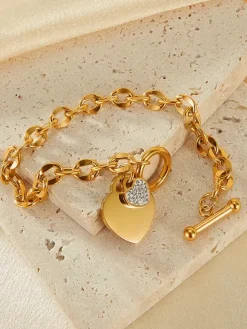 Double Heart Charm Bracelet For Women 2026