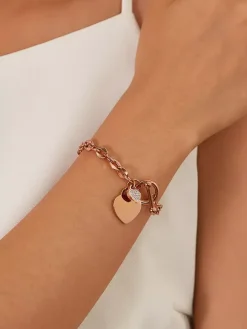 Double Heart Charm Bracelet For Women 2026