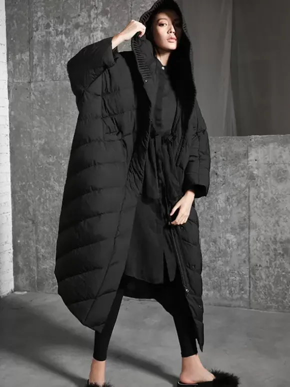 Down Jacket For Women Chic Polyester