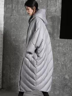 Down Jacket For Women Chic Polyester