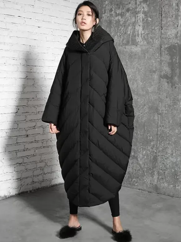 Down Jacket For Women Chic Polyester