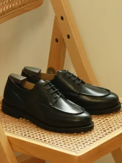 Dress Shoes For Men Fantastic Round Toe Cowhide Derby Prom Wedding Shoes